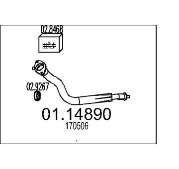 Výfuková trubka MTS 01.14890