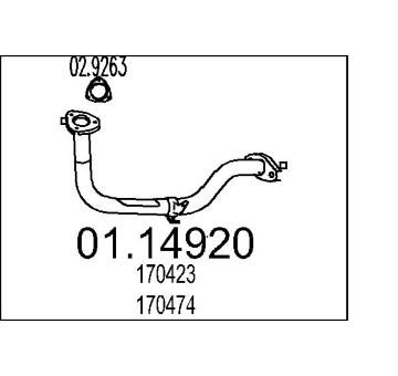 Výfuková trubka MTS 01.14920