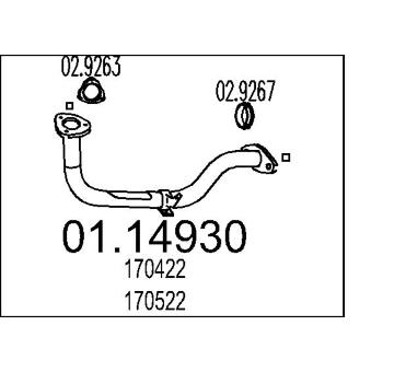 Výfuková trubka MTS 01.14930