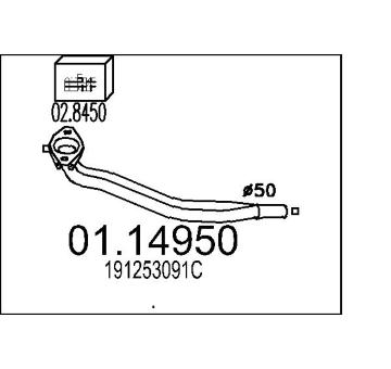 Výfuková trubka MTS 01.14950