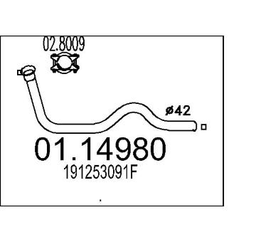 Výfuková trubka MTS 01.14980