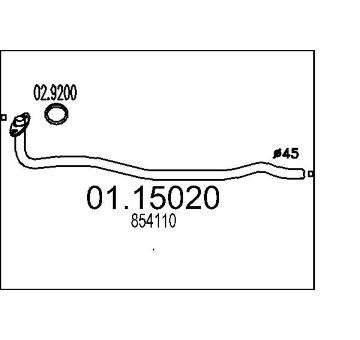 Výfuková trubka MTS 01.15020