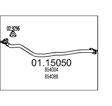 Výfuková trubka MTS 01.15050