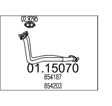 Výfuková trubka MTS 01.15070