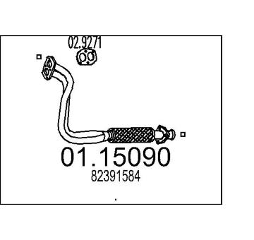 Výfuková trubka MTS 01.15090