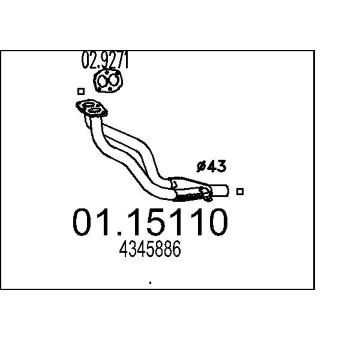 Výfuková trubka MTS 01.15110