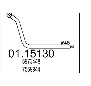 Výfuková trubka MTS 01.15130