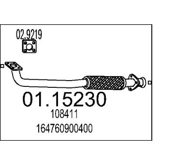 Výfuková trubka MTS 01.15230
