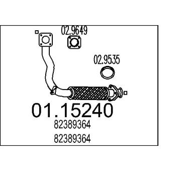Výfuková trubka MTS 01.15240