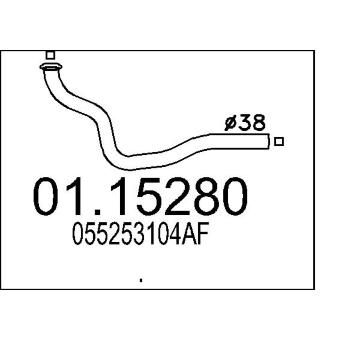 Výfuková trubka MTS 01.15280