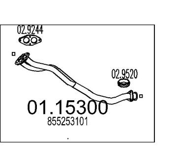 Výfuková trubka MTS 01.15300