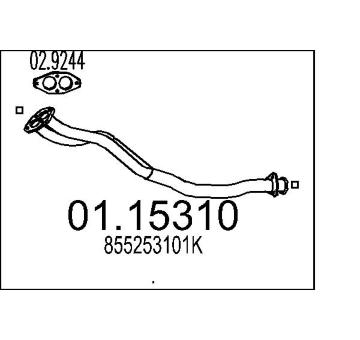Výfuková trubka MTS 01.15310
