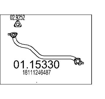 Výfuková trubka MTS 01.15330