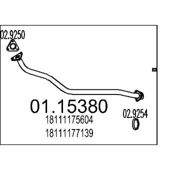 Výfuková trubka MTS 01.15380