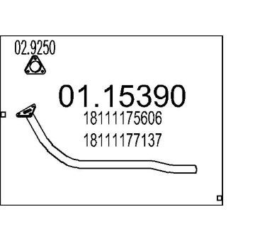 Výfuková trubka MTS 01.15390