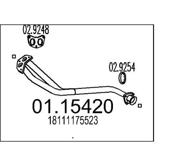 Výfuková trubka MTS 01.15420
