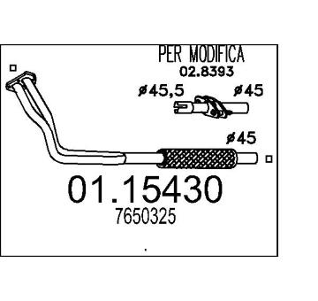 Výfuková trubka MTS 01.15430