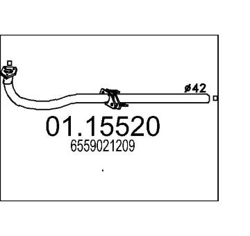 Výfuková trubka MTS 01.15520