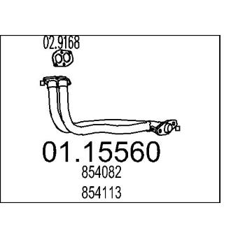 Výfuková trubka MTS 01.15560