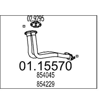 Výfuková trubka MTS 01.15570