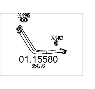 Výfuková trubka MTS 01.15580