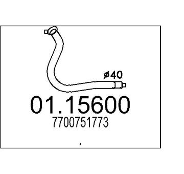 Výfuková trubka MTS 01.15600