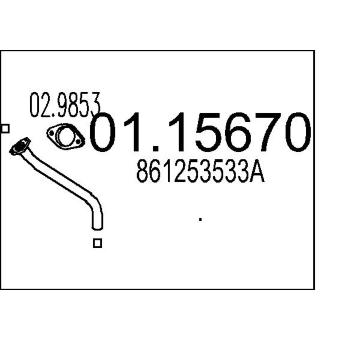 Výfuková trubka MTS 01.15670