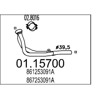 Výfuková trubka MTS 01.15700