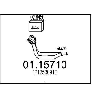 Výfuková trubka MTS 01.15710