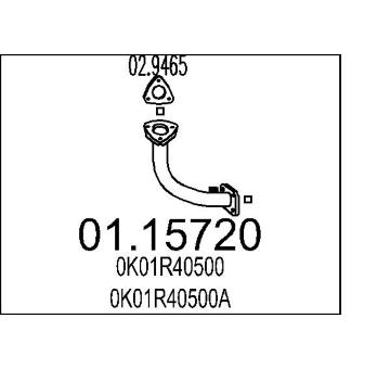 Výfuková trubka MTS 01.15720