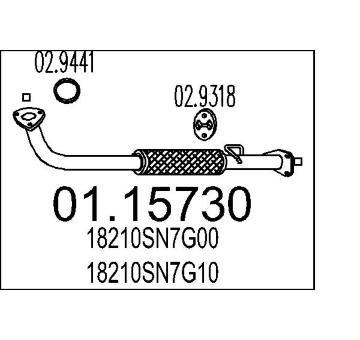 Výfuková trubka MTS 01.15730