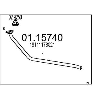 Výfuková trubka MTS 01.15740