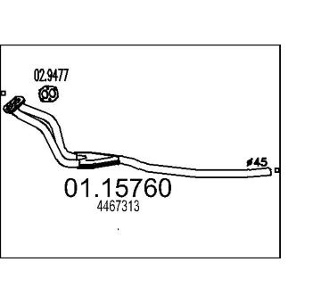 Výfuková trubka MTS 01.15760