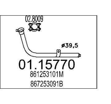 Výfuková trubka MTS 01.15770