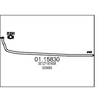 Výfuková trubka MTS 01.15830