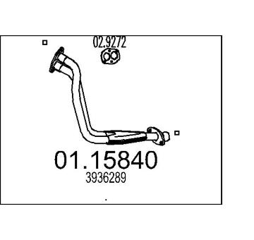 Výfuková trubka MTS 01.15840