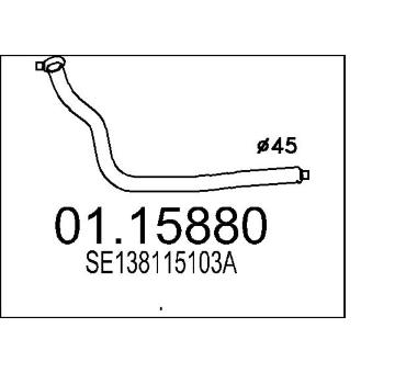 Výfuková trubka MTS 01.15880