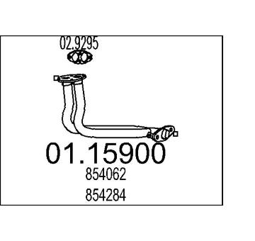 Výfuková trubka MTS 01.15900