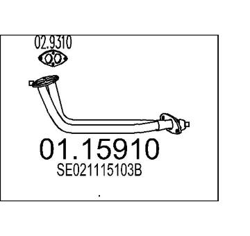 Výfuková trubka MTS 01.15910