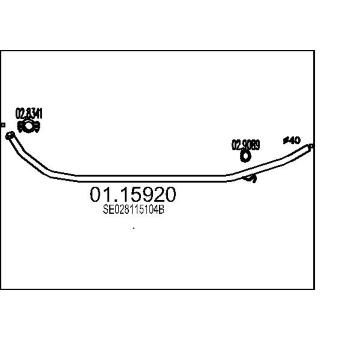 Výfuková trubka MTS 01.15920