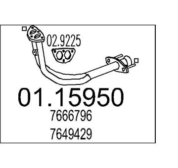 Výfuková trubka MTS 01.15950