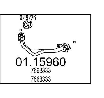 Výfuková trubka MTS 01.15960
