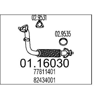 Výfuková trubka MTS 01.16030
