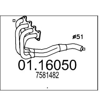 Výfuková trubka MTS 01.16050