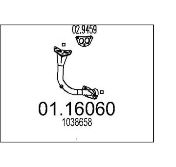 Výfuková trubka MTS 01.16060