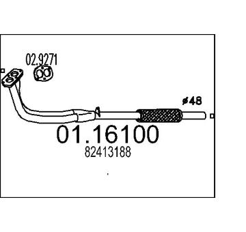 Výfuková trubka MTS 01.16100