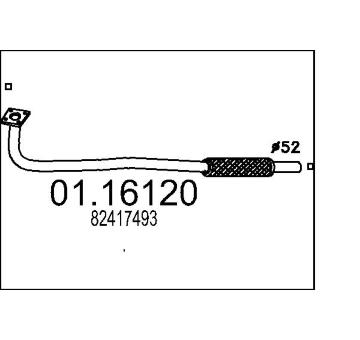Výfuková trubka MTS 01.16120