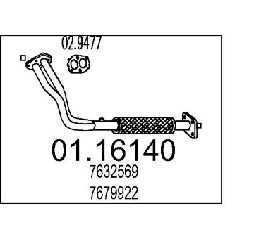 Výfuková trubka MTS 01.16140