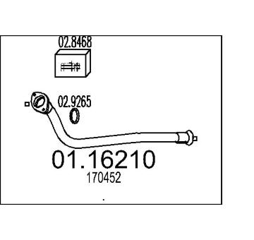 Výfuková trubka MTS 01.16210