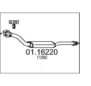 Výfuková trubka MTS 01.16220
